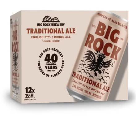 Big Rock Traditional Ale - Can 355Ml - 12 Can