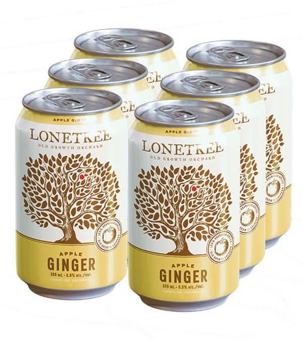Lonetree Cider Co. Hard Cider, Apple Ginger (6 X 355 Ml)