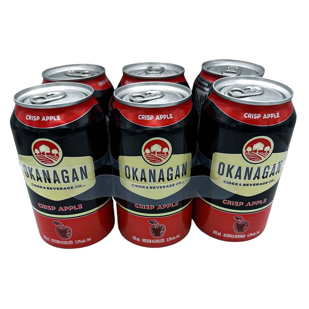 Okanagan Apple Cider Hard Cider, Crisp Apple (6 X 355 Ml)
