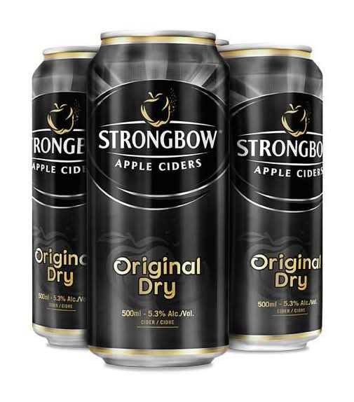 Strongbow Original Dry Apple Ciders (4 X 500 Ml)