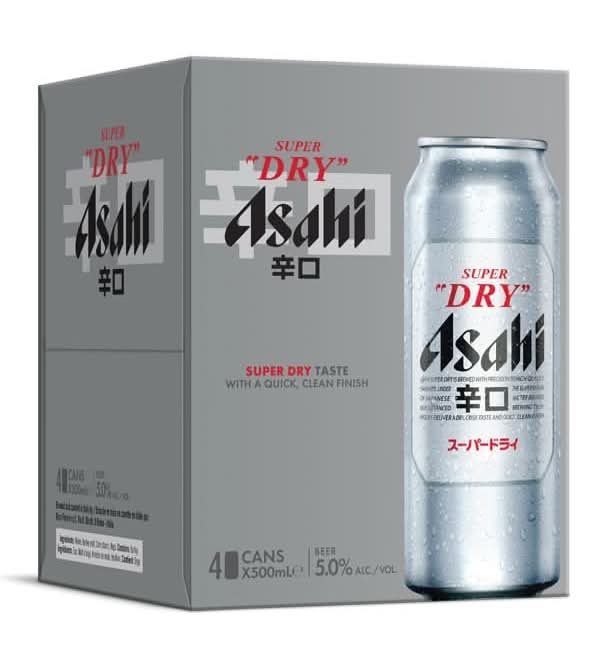 Asahi Super Dry 4Pk 500Ml
