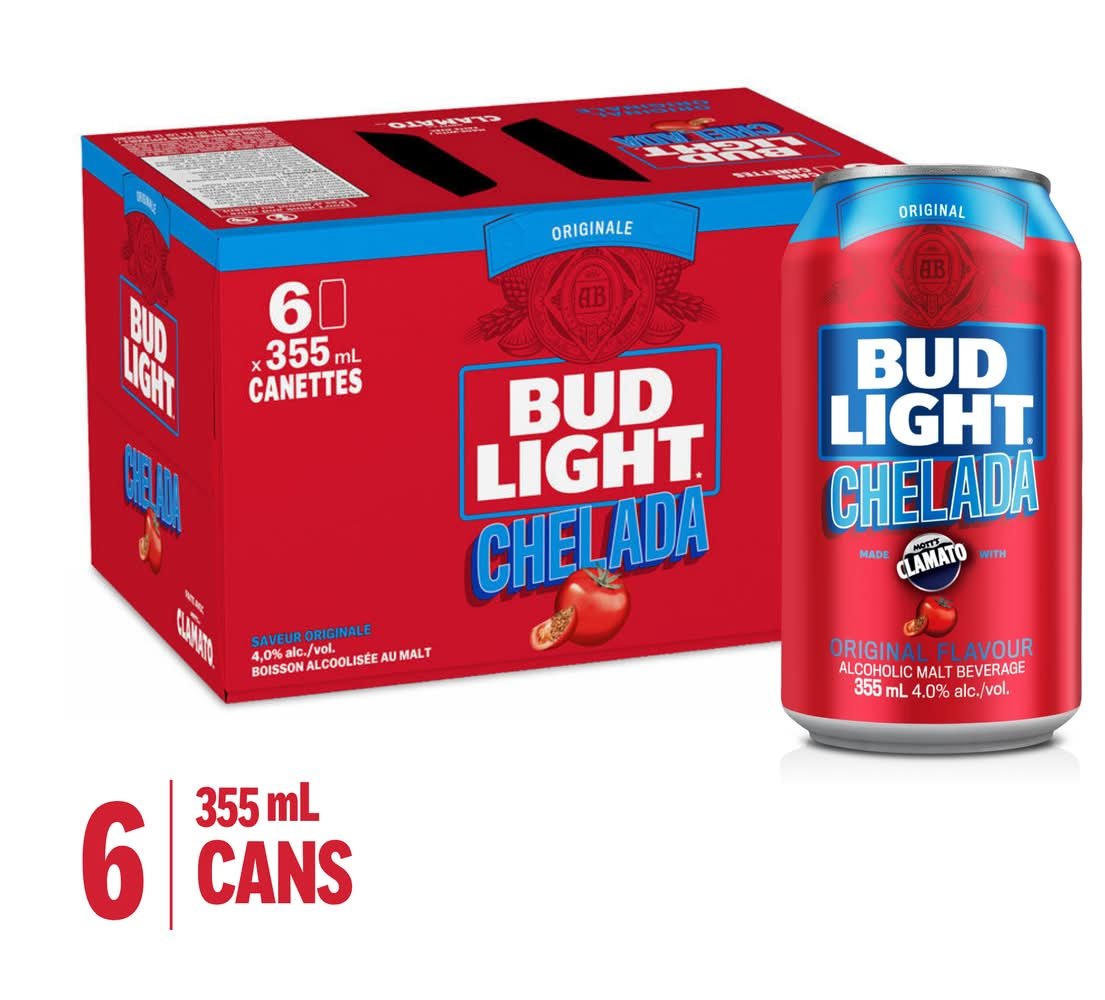 Bud Light Chelada Beer (6 X 355 Ml)