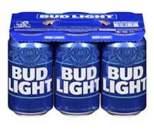 Bud Light Lager Beer (6 X 355 Ml)