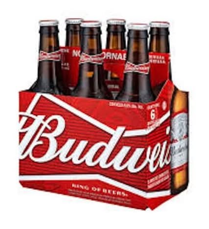 Budweiser Alcohol Beer (6 X 341 Ml)