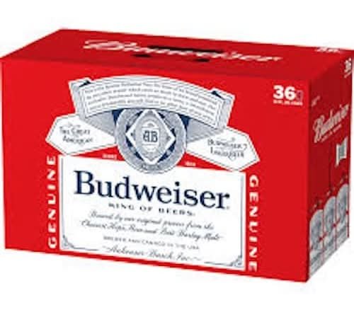 Budweiser Cans 5.0% Alcohol Beer (36 X 355 Ml)
