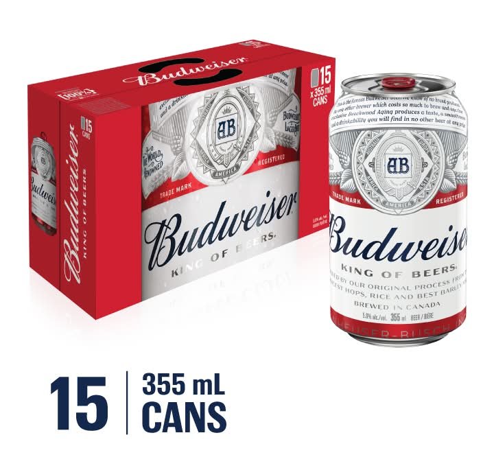 Budweiser Lager Beer (15 X 355 Ml)