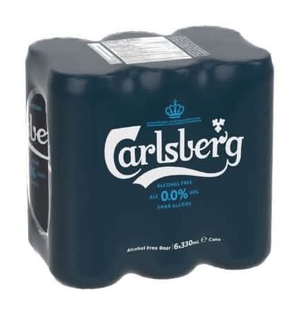Carlsberg 0.0% Afb 6X330 6 Cans