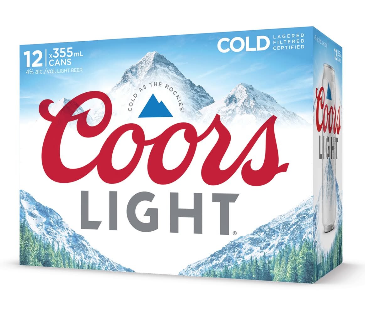 Coors Light Cans Beer (12 X 355 Ml)