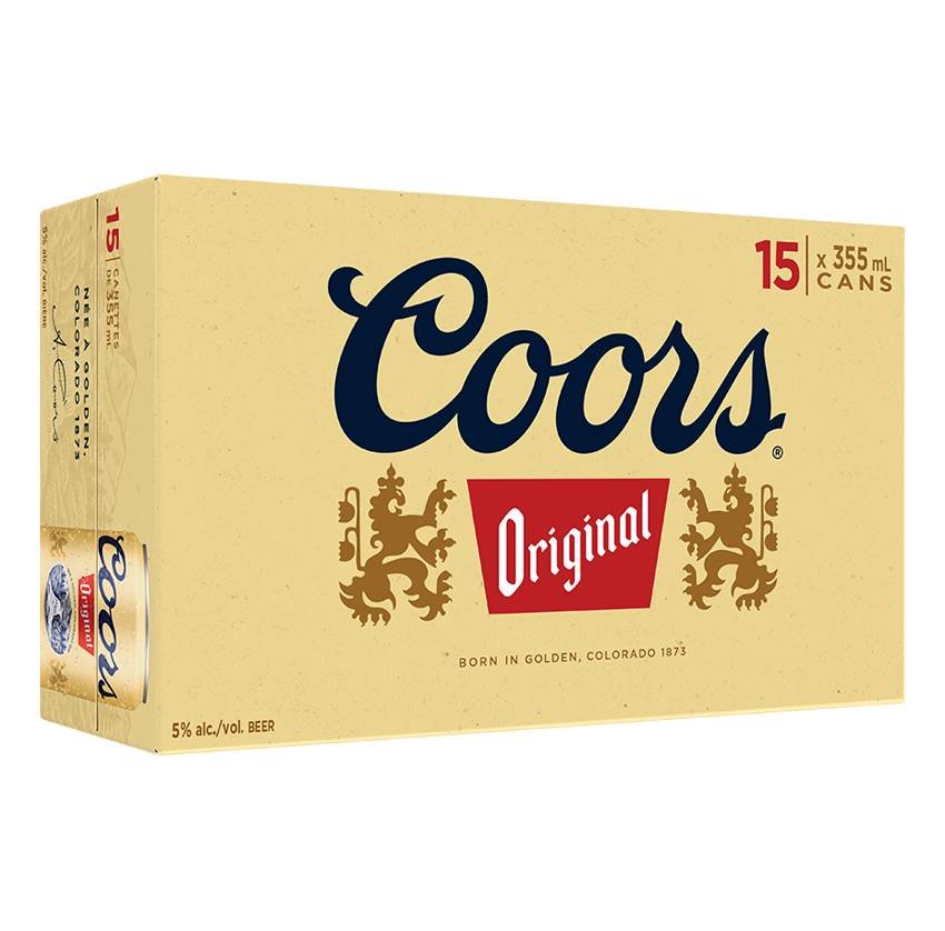 Coors Original Beer, 1873 (15 X 355 Ml)