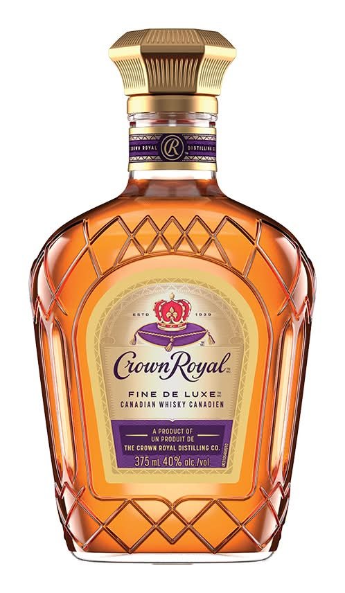 Crown Royal Blended Canadian Whisky, Fine De Luxe (375 Ml)