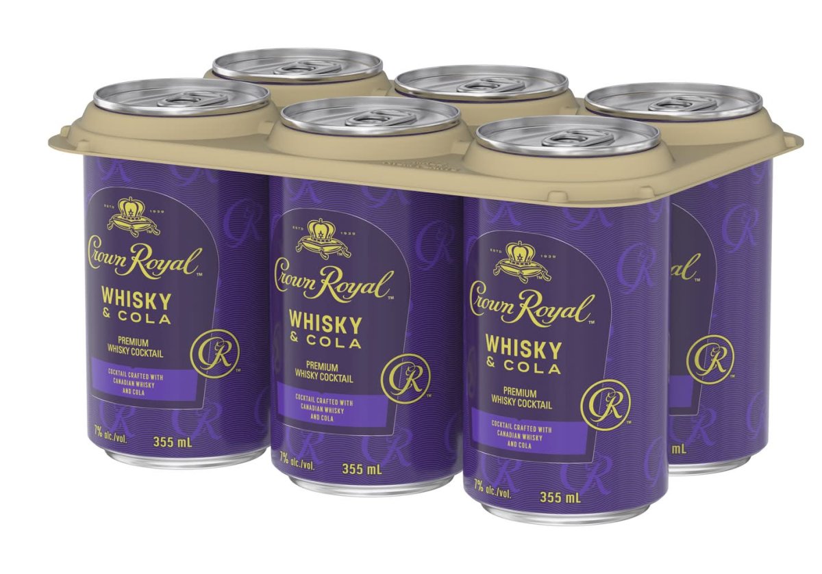 Crown Royal Premium Crafted Canadian Cocktail, Whisky & Cola (6 X 355 Ml)