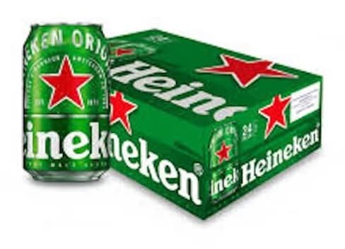 Heineken 5% Alcohol Beer (24 X 330 Ml)