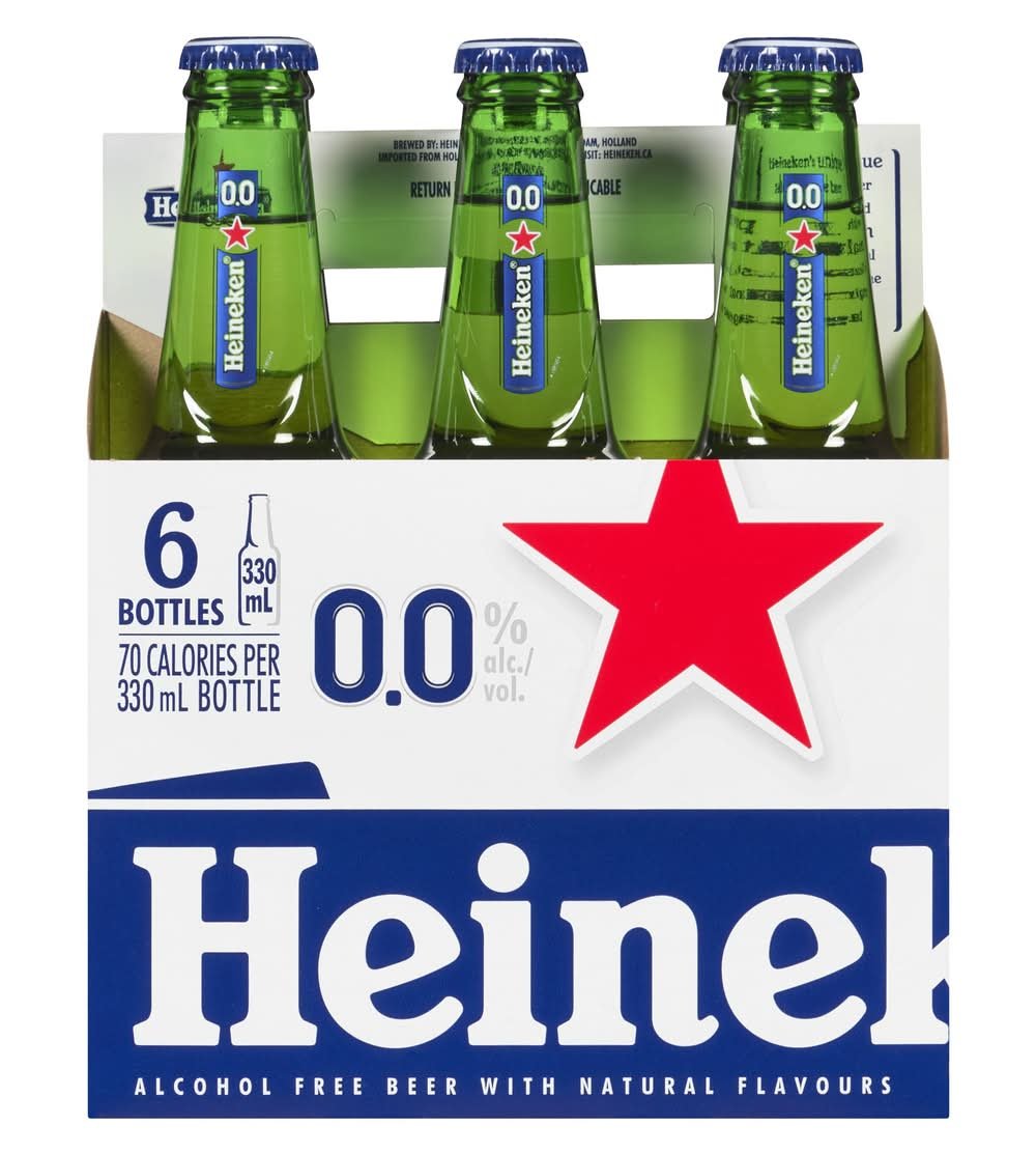 Heineken Non Alcoholic Beer (6 X 330 Ml)