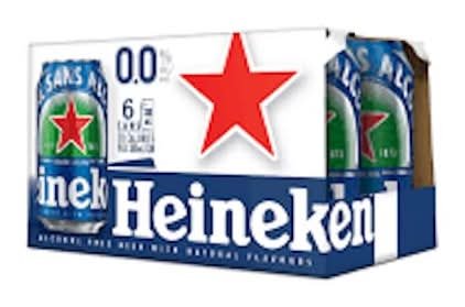 Heineken Non Alcoholic Lager Beer (6 X 330 Ml)
