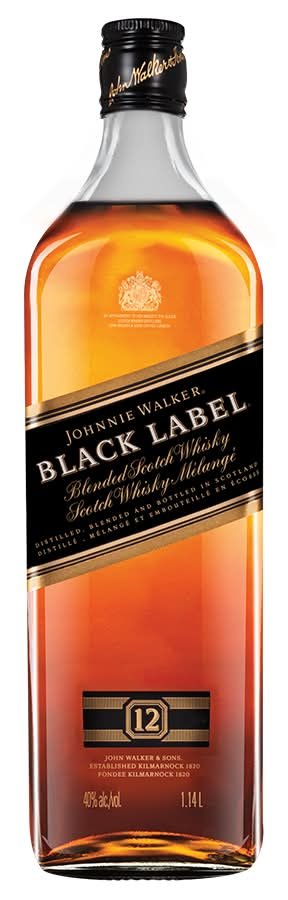 Johnnie Walker Black Label Blended Scotch Whisky (1.14 L)