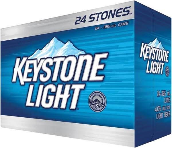 Keystone Light Beer 24 Can
