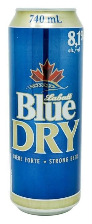Labatt Blue Dry Strong Beer (740 Ml)