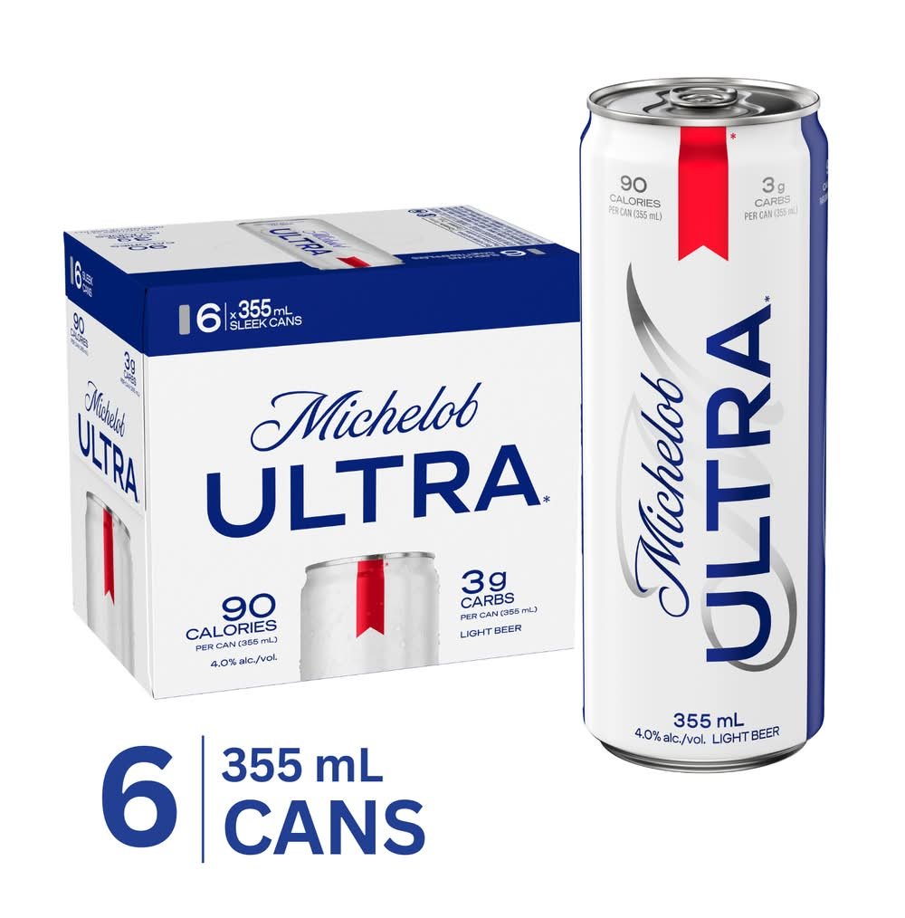 Michelob Ultra Exceptional Light Beer (6 X 355 Ml)