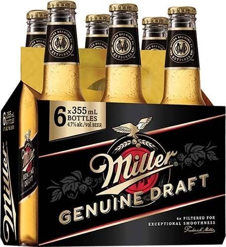 Miller Genuine Draft Beer (6 X 355 Ml)