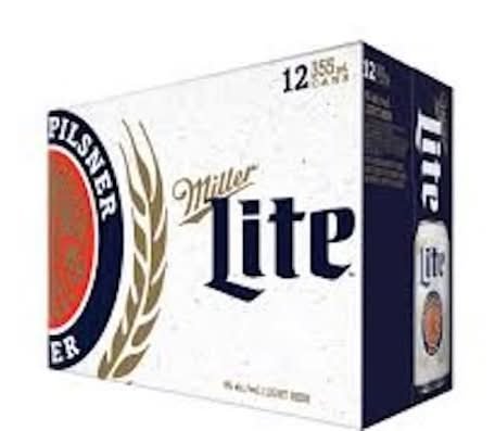 Miller Lite Great Pilsner Taste Light Beer (12 X 355 Ml)