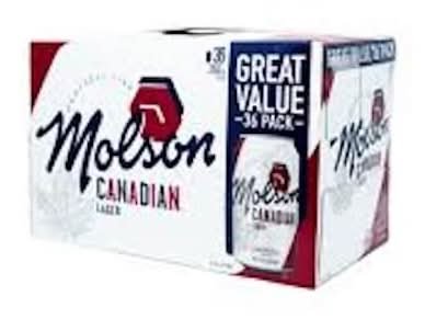 Molson Canadian Lager Beer (36 X 335 Ml)