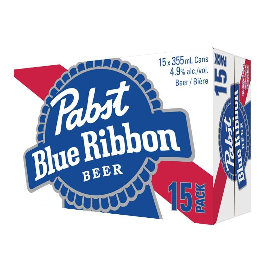 Pabst Blue Ribbon Lager Beer (15 X 355 Ml)