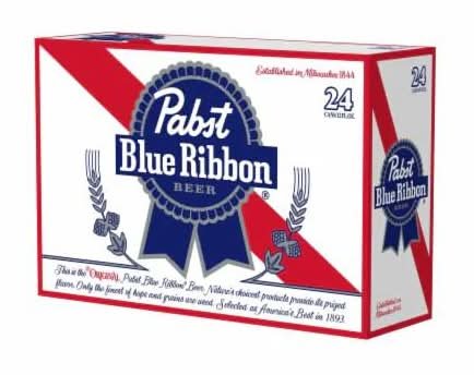 Pabst Blue Ribbon Lager Beer (24 X 355 Ml)