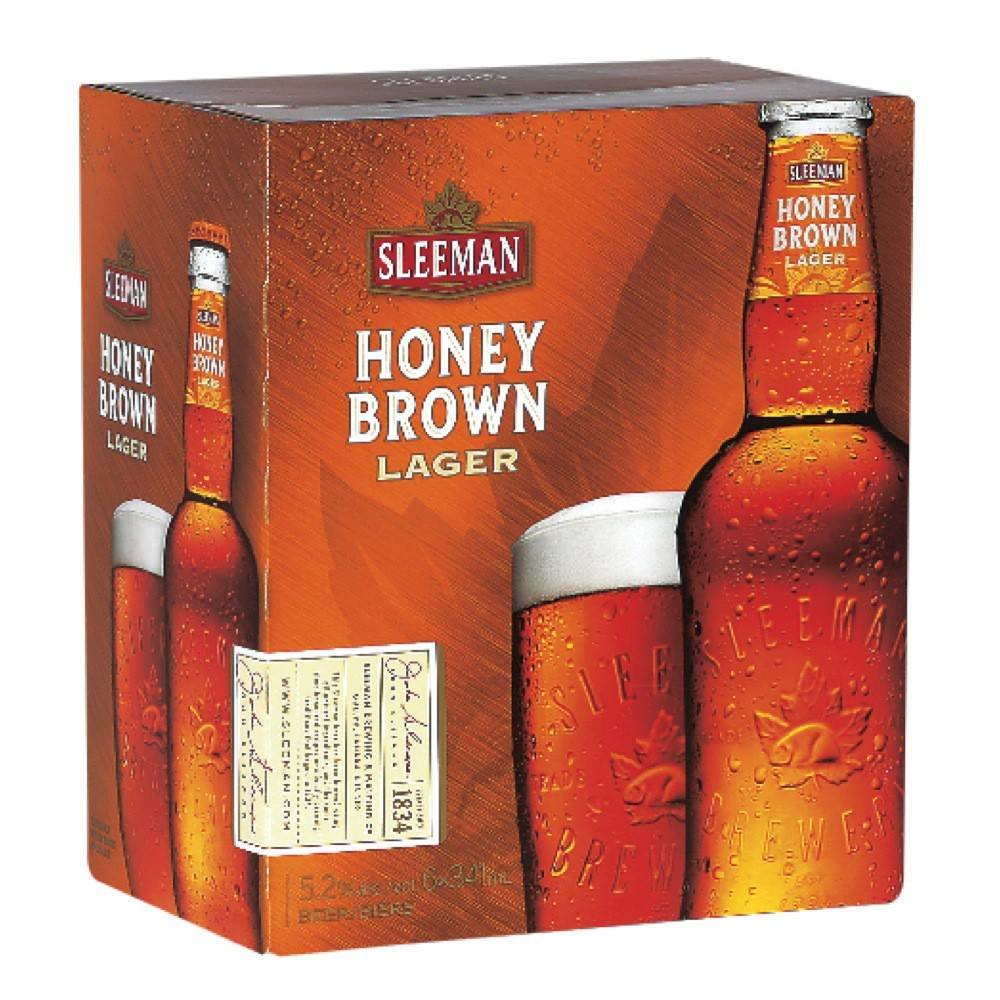 Sleeman Honey Brown Lager Beer (6 X 341 Ml)