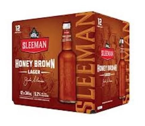 Sleeman Lager Beer, Honey Brown (12 X 341 Ml)