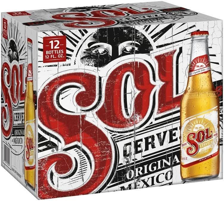 Sol Original Cerveza Mexico Lager Beer (12 X 330 Ml)
