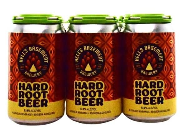 Hard Root Beer Hell'S Basement 6 Cans