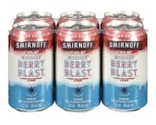 Smirnoff Ice Encore Premium Malt Alcoholic Beverage Beer, Berry Blast (355 Ml)