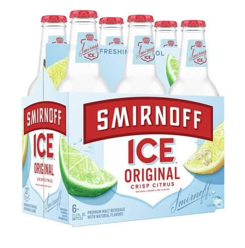 Smirnoff Original Premium Malt Beer, Lemon-Lime (6 X 331 Ml)