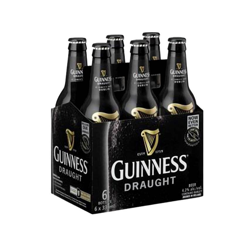 Guinness Draught Beer (6 X 330 Ml)
