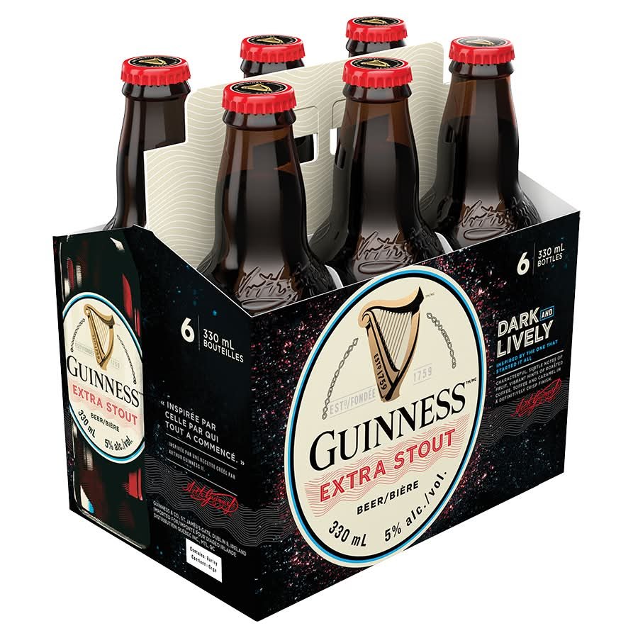 Guinness Extra Stout Beer (6 X 330 Ml)