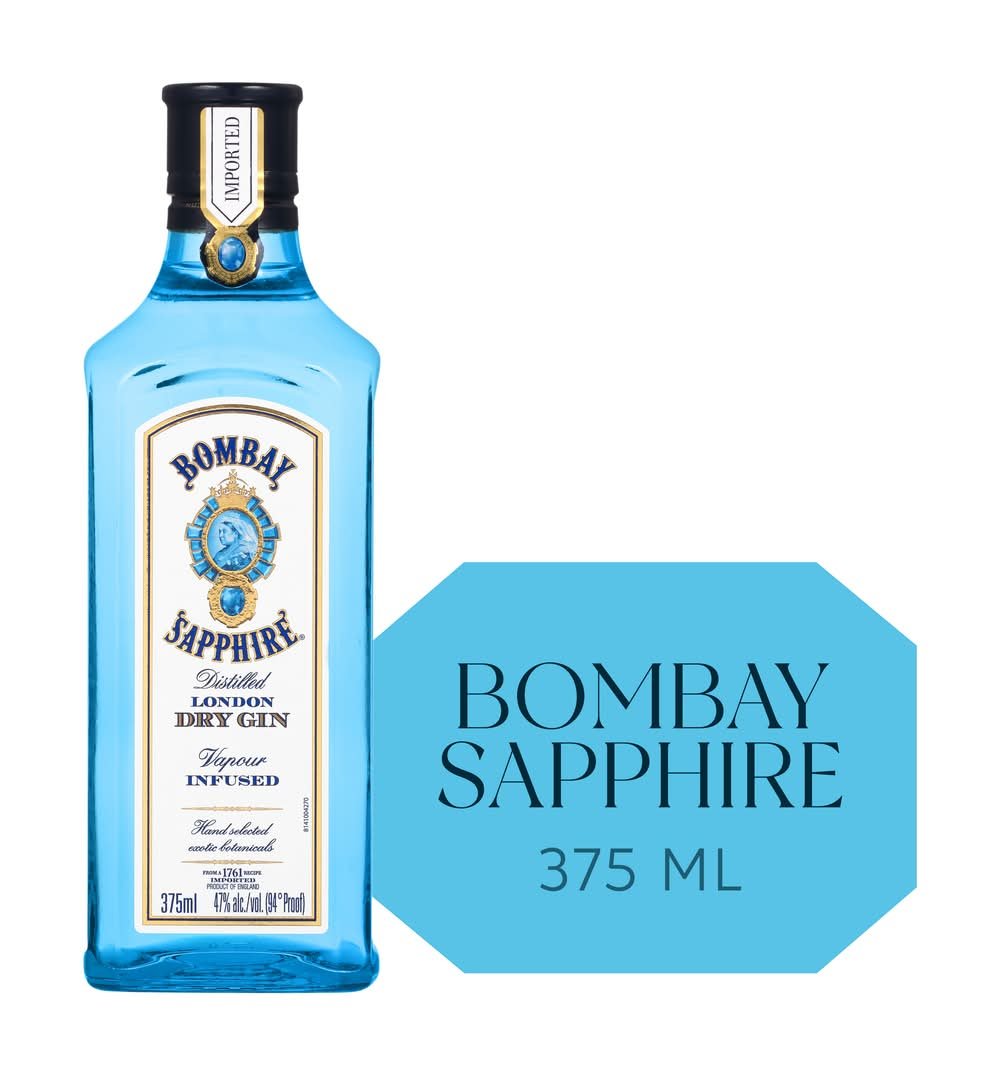 Bombay Sapphire Distilled London Dry Gin (375 Ml)