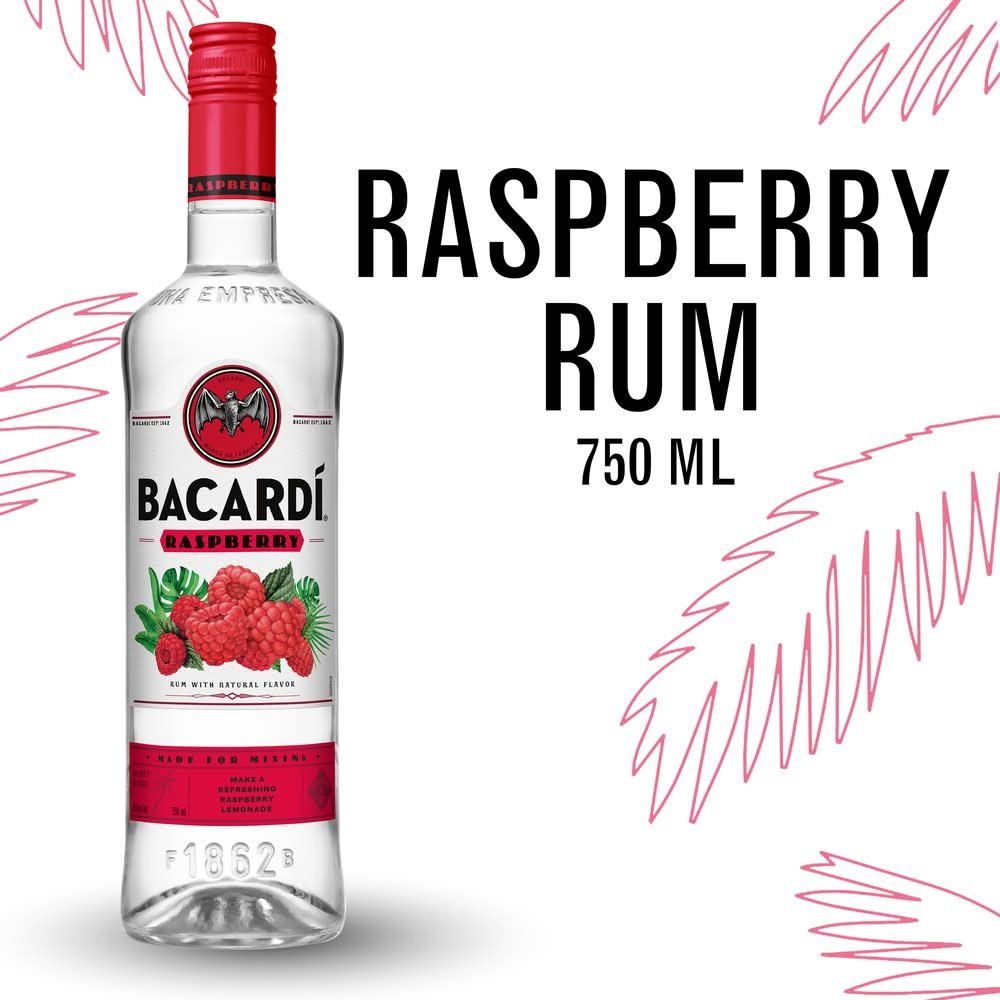 Bacard Liquor, Raspberry (750 Ml)