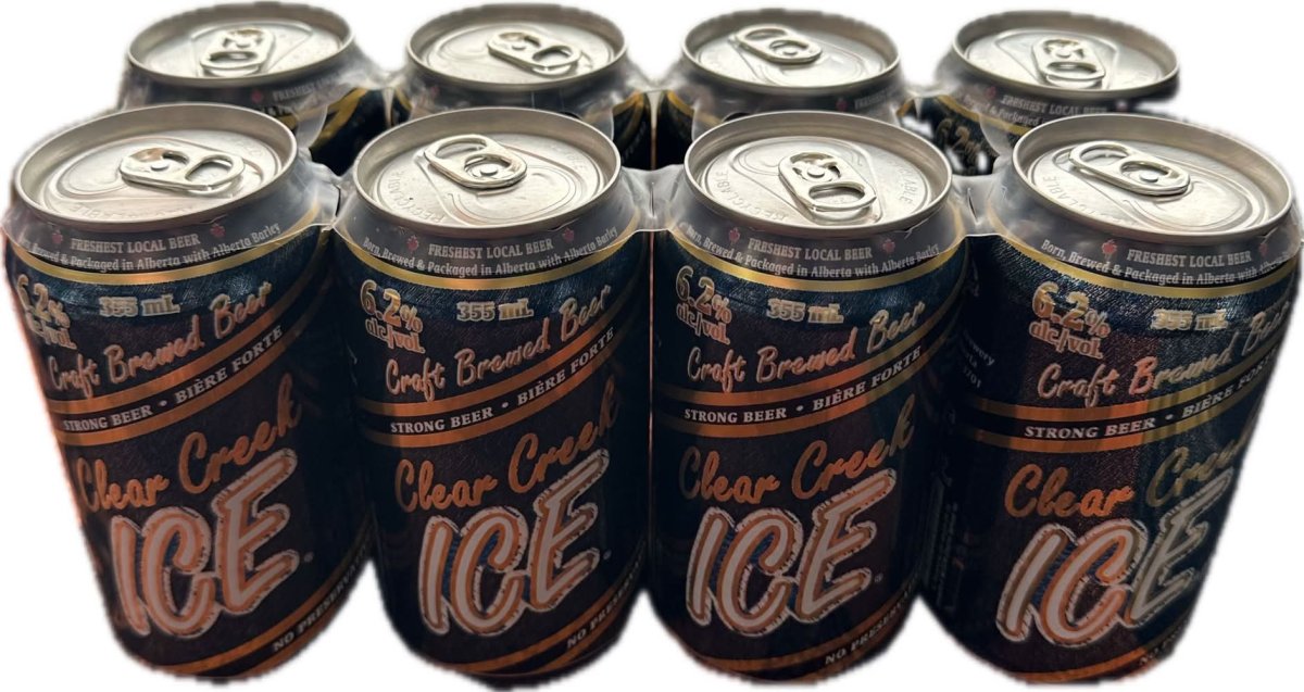 Clear Creek Ice 6.2%. 8Can