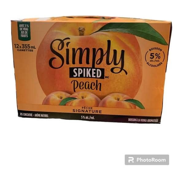 Simply Spiked Peach 12 Can