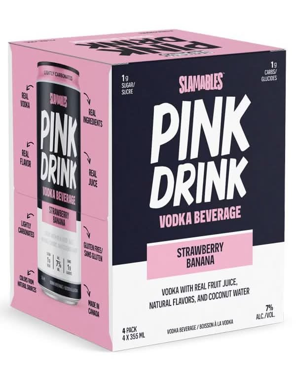 Slamables Pink Drink 4Pk