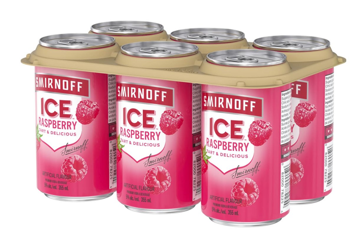 Smirnoff Premium Framboise Vodka, Ice Raspberry (6 X 355 Ml)