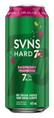 Svns Hard 7Up Raspberry Framboise 473Ml