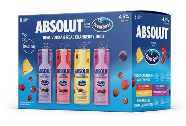 Absolut X Ocean Spray Variety 8Pack