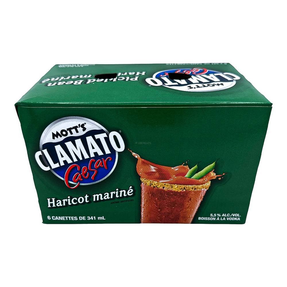 Mott'S Clamato Caesar Pickled Bean (6 X 341 Ml)