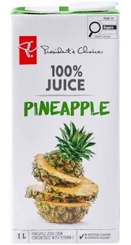 President'S Choice 100% Juice Pineapple (1 L)