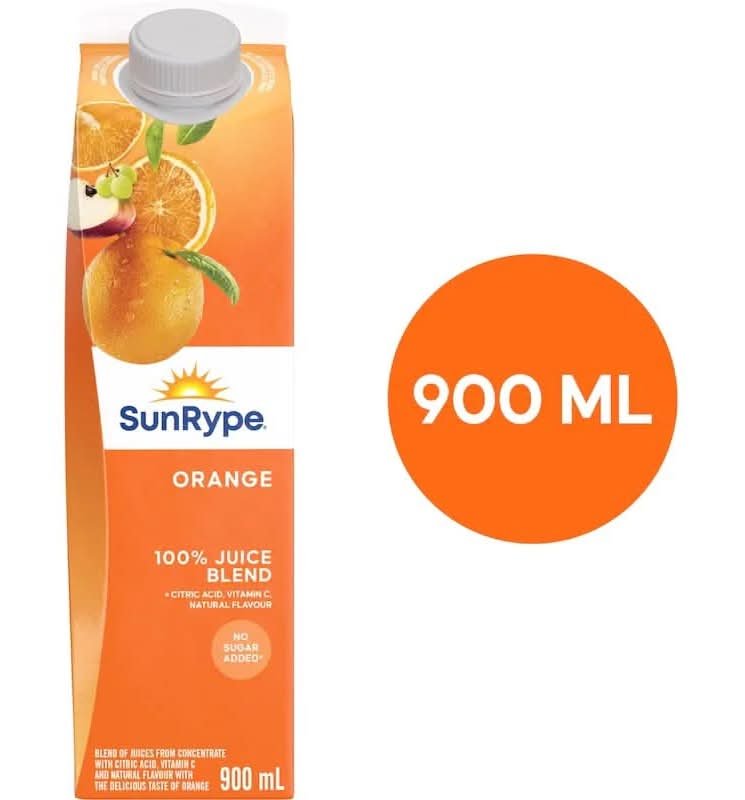 Sun-Rype Orange Juice 900Ml
