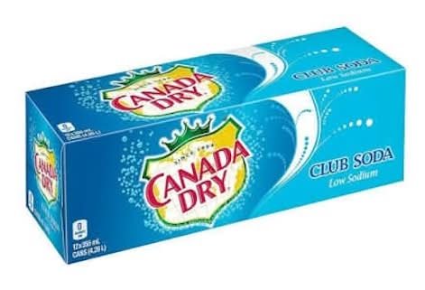 Canada Dry Low Sodium Club Soda (12 X 355 Ml)