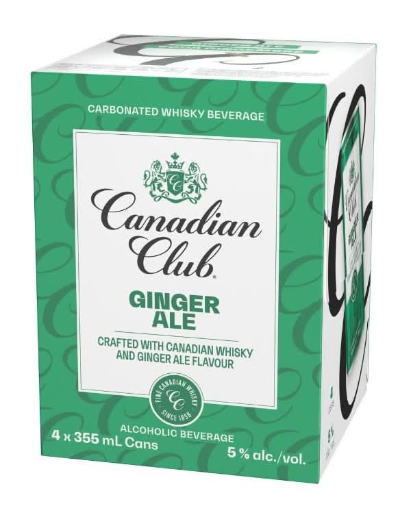 Canadian Club & Ginger Ale 4Pk