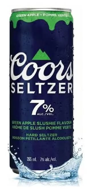 Coors Seltzer 7% Green Apple 473Ml