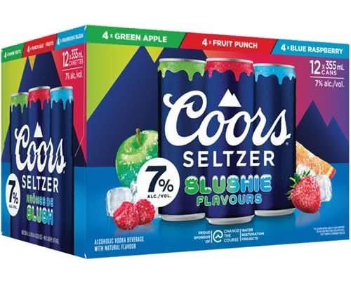 Coors Seltzer Slushie 7% Mix 12Pk